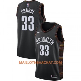 Maillot NBA Brooklyn Nets Allen Crabbe 33 2018-19 Nike City Edition Noir Swingman - Homme